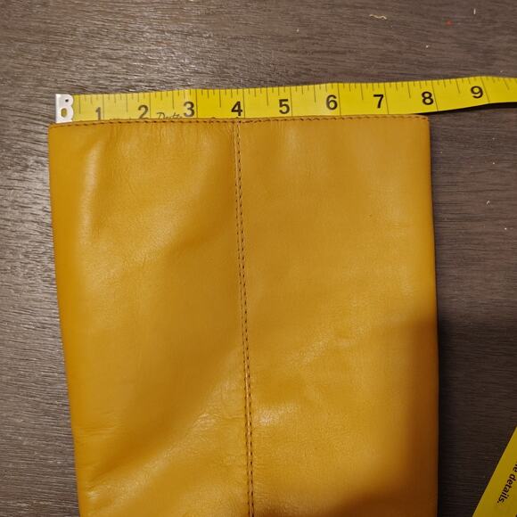 Frye Camryn Genuine Leather Tall Pull On Campus Boots in Banana Size 10 - Picture 7 of 15